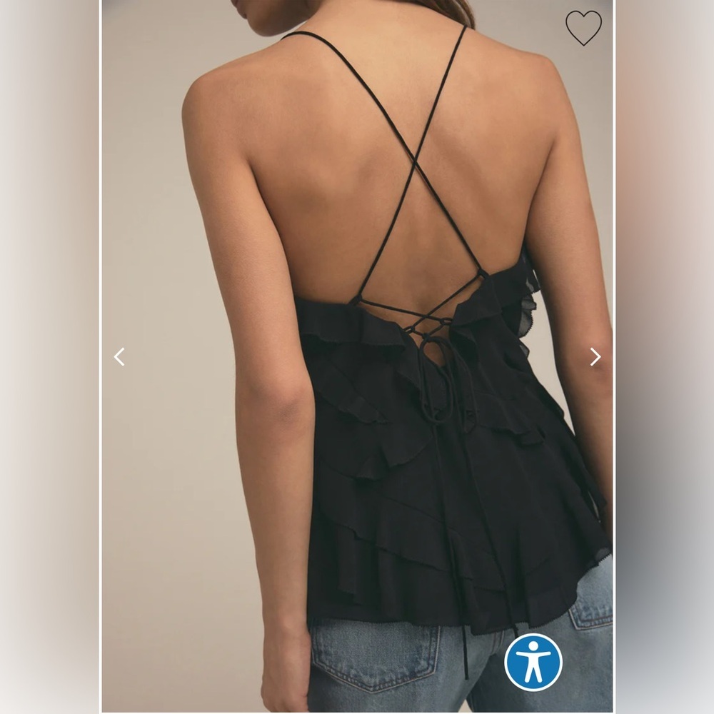 NWT Favorite Daughter The Who Me? Top in Black Size Small - Picture 9 of 16